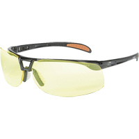 Prot&eacute;g&eacute; Safety Glasses with HydroShield Lenses, Amber Lens, Anti-Fog/Anti-Scratch, ANSI Z87+ Fastek