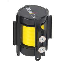 Cassette de ruban magn&eacute;tique pour barri&egrave;re de contr&ocirc;le des foules personnalis&eacute;e, 7', Ruban Jaune Fastek