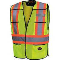 6927 Veste de s&eacute;curit&eacute;, Jaune lime haute visibilit&eacute;, Polyester Fastek
