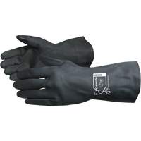 Gants doubl&eacute;s r&eacute;sistants aux produits chimiques Chemstop, Taille 7, 12" lo, N&eacute;opr&egrave;ne, Doublure en Ouat&eacute;e, 30 mils Fastek