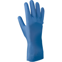 707FL Series Chemical Resistant Gloves, Size Medium/8, 12" L, Nitrile, Flock-Lined Inner Lining, 11-mil Fastek