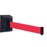 TensaBarrier<sup>®</sup> Wall Mounted Unit, Plastic, Screw Mount, 30', Red Tape SGP301 | Fastek