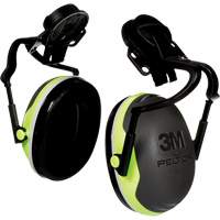 Peltor X Series X4 Earmuffs, Cap Mount, 26 NRR dB Fastek