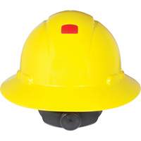 Full Brim Hardhat with Uvicator Sensor, Ratchet Suspension, ANSI Type I Fastek