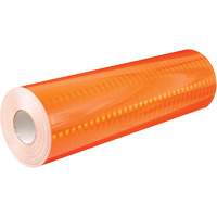 Feuille de revêtement de barricade prismatique de qualité à haute intensité, 2" la x 150' lo, 19 mils, Orange SGP722 | Fastek
