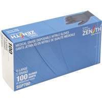 Puncture-Resistant Medical-Grade Disposable Gloves, X-Large, Nitrile, 5-mil, Powder-Free, Black, Class 2 Fastek