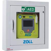 Semi-Recessed AED Wall Cabinet, Zoll AED 3™ For, Non-Medical SGP850 | Fastek