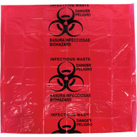 Dynamic™ Infectious Waste Bags, Infectious Waste, 24" L x 24" W, 12 microns, 50 /pkg. SGQ005 | Fastek