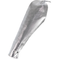 Welder's Heat Resistant Sleeves, 18", Aluminized Kevlar&reg;, Silver Fastek