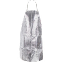 Heat Resistant Apron with Strap, 24" W x 36" L, Aluminized Kevlar&reg; Fastek