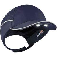 Skullerz&reg; 8965 Lightweight Bump Cap Hat with LED Lighting, Navy Blue Fastek