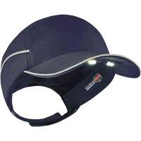 Skullerz<sup>®</sup> 8965 Lightweight Bump Cap Hat with LED Lighting, Navy Blue SGQ310 | Fastek