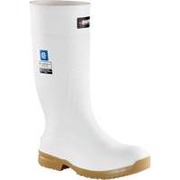 Slip Resistant Boots, Rubber, Steel Toe, Size 4 Fastek