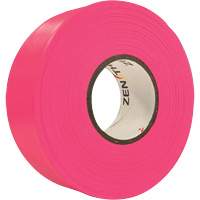 Flagging Tape, 1.1875" W x 164' L, Fluorescent Pink SGQ807 | Fastek