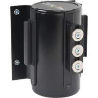 Wall Mount Barrier with Magnetic Tape, Steel, Screw Mount, 12', Black Tape Fastek