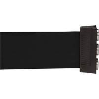 Cassette de ruban magn&eacute;tique pour barri&egrave;re de contr&ocirc;le des foules personnalis&eacute;e, 12', Ruban Noir Fastek