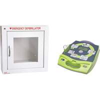 AED Plus<sup>®</sup> Defibrillator with Alarmed Flush Wall Cabinet, Automatic, English, Class 4 SGR004 | Fastek