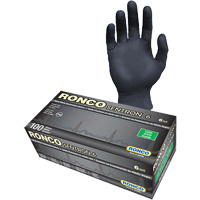 Sentron 6 Disposable Examination Gloves, Small, Nitrile, 6-mil, Powder-Free, Black, Class 2 Fastek