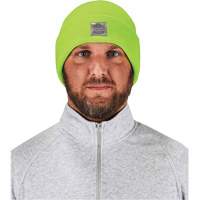N-Ferno&reg; Rib Knit Beanie Hat, One Size, High-Visibility Lime Green Fastek
