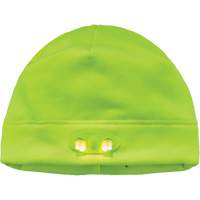 N-Ferno&reg; Skull Cap Beanie Hat with LED Lights, One Size, High-Visibility Lime Green Fastek