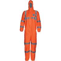Combinaison haute visibilit&eacute; avec capuchon, Petit, Orange, Tyvek 500 Fastek
