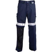 All-Season High Visibility Ventilated Pants, Poly-Cotton, 26, Navy Blue Fastek