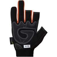 Clutch Gear&reg; Open-Finger Framers Gloves, Synthetic Palm, Size Small Fastek