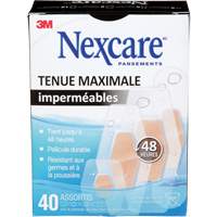 Nexcare Max-Hold Waterproof Bandages, Assorted, Plastic, Sterile Fastek