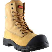 Attack Work Boots, Leather, Steel Toe, Size 7 Fastek