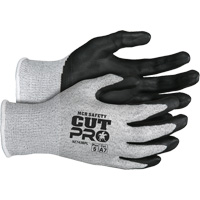 Safety Cut Pro Cut Resistant Gloves, Size Large, 13 Gauge, Bi-Polymer Coated, HPPE Shell, ASTM ANSI Level A7 Fastek
