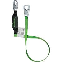 Miller&reg; BackBiter&reg; Tie-Back Lanyard, 6', Locking Snap Hook Center, Locking Snap Hook Leg Ends, Nylon/Polyester Fastek
