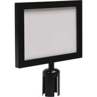 Sign Frame for Crowd Control Post, Black Fastek