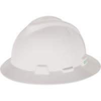 V-Gard&reg; Slotted Full-Brim Hardhat, Pinlock Suspension Fastek