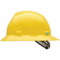 V-Gard&reg; Slotted Full-Brim Hardhat, Pinlock Suspension Fastek