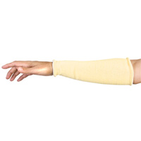 Contender Cut-Resistant Composite-Knit Sleeves, Aramid, 18", ASTM ANSI Level A5, Yellow Fastek