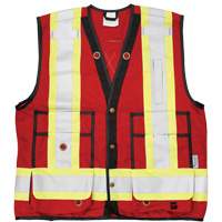 Open Road&reg; Surveyor Vest, Red, Large, Polyester Fastek