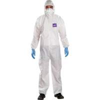 Alphatec™ Microchem™ Coveralls with Collar, X-Large, White, SMS SGV474 | Fastek