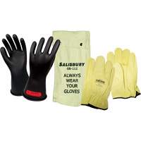 Electrical-Insulating Glove Kit, ASTM Class 0, Size 9, 11" L SGV475 | Fastek