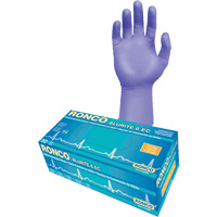 Blurite 6 EC Extended Cuff Examination Gloves, Small, Nitrile, 6-mil, Powder-Free, Purple, Class 2 Fastek
