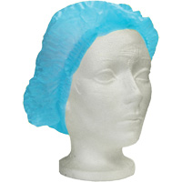 Bonnet bouffant pliss&eacute; Ronco Care, Polypropyl&egrave;ne, 24", Bleu Fastek