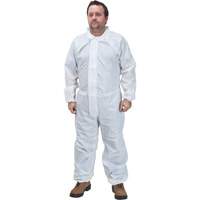 Premium Coveralls, X-Large, White, Microporous Fastek