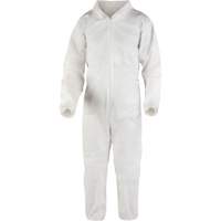 Premium Coveralls, 2X-Large, White, Microporous Fastek