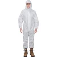 Premium Hooded Coveralls, Large, White, Microporous SGW459 | Fastek