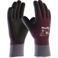 ATG MaxiDry&reg; Zero Coated Gloves with Thermal Lining, Small, Foam Nitrile Coating, 15 Gauge, Nylon/Spandex Shell Fastek