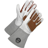 Gander Brand TIG Welder's Gloves with Heat Patch, Grain Goatskin, Size Small Fastek