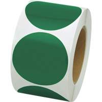 Coloured Marking Dots, Circle, 3" L x 3" W, Green, Vinyl SGW780 | Fastek