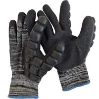 Anti-Impact Coated Hammer Gloves, 8/Medium, Synthetic Palm, Elastic Cuff Fastek