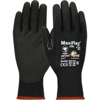 ATG MaxiFlex&reg; Cut Touchscreen Compatible Gloves, Size X-Small, 15 Gauge, Foam Nitrile Coated, Polyester/Kevlar&reg; Shell, ASTM ANSI Level A4/EN 388 Level 3/EN 388 Level D Fastek