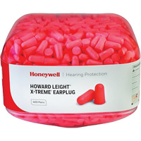 Bouchons doreilles jetables X-Treme Howard Leight, Vrac - Contenant Fastek