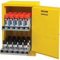 Flammable Aerosol Storage Cabinet, 12 gal., 1 Door, 23" W x 35" H x 18" D SGX675 | Fastek